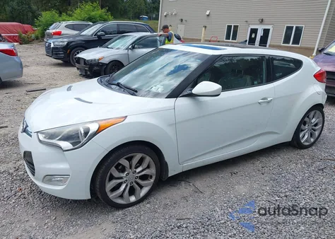 2013 Hyundai Veloster Base W/Gray из США, поврежденный, VIN KMHTC6AD3DU172221